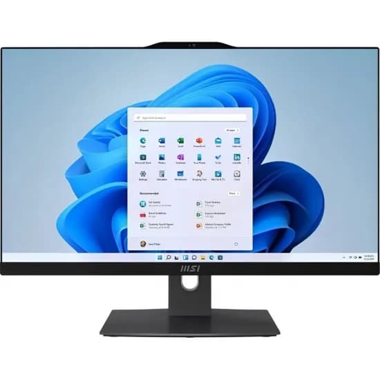 Desktop All In One MSI AP242P, Intel Core 7 150U 1.80HZ (5.40GHZ), 16GB Ram, 2TB SSD, Tela 23.8" Touch Full HD (1920 X 1080) Ips, Windows 11 Home, Inglês, Preto