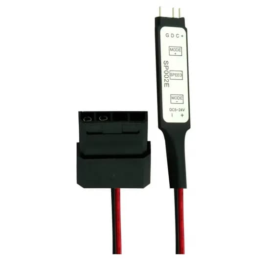 Controlador Adaptador Molex A Argb 3 Pinos, Mtek SP002E, OEM, Preto