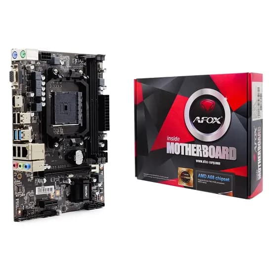 Placa Mãe Afox A68 A68-MA2 2XDDR3 Socket FM2/FM2+ Chipset A68 Micro ATX