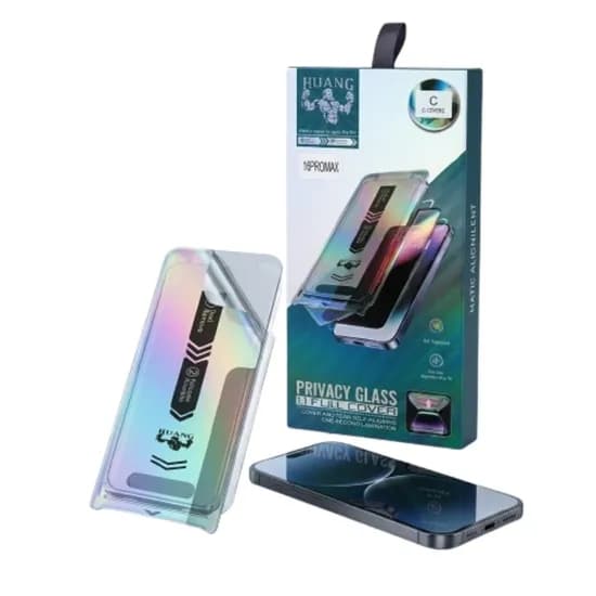 Película Antiespionagem C-Covers Privacy Glass p/iPhone 16 Pro Max