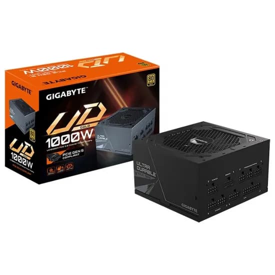 Fonte 1000W Gigabyte GP-UD1000GM 80+Gold F-Mod PG5 ATX3.0 Bivolt PCI-Exp 5.0