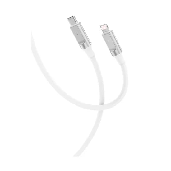 Cabo Lightning/USB-C Xo Q252A Silicone 27W 1M - Branco