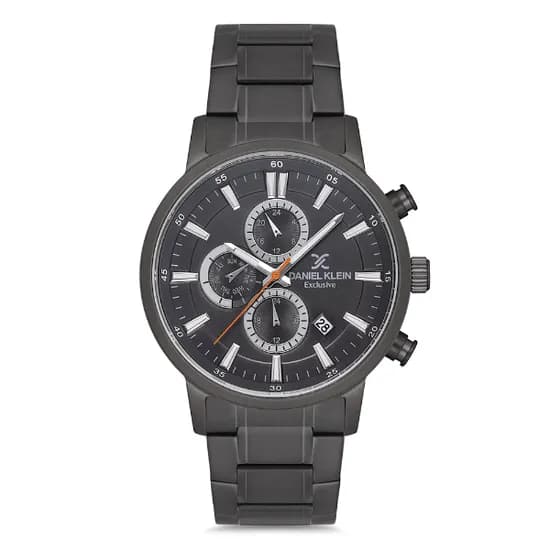 Relogio Analógico Masculino Daniel Klein DK.1.12708-5 Exclusive Gents / Pulseira de Aço Inoxidável - Preto
