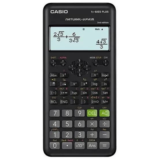 Calculadora Científica Casio FX-82ES Plus 2ND Edition Espanhol com 252 Funções - Preta