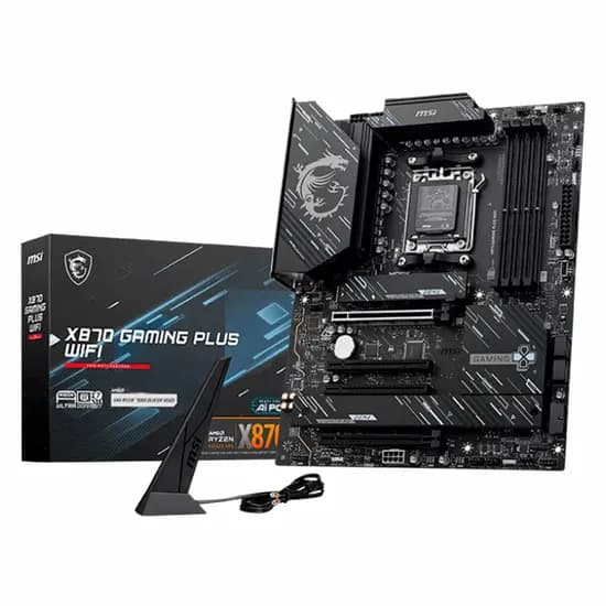 Placa Mãe MSI X870 Gaming Plus Wifi 4XDDR5 Socket AM5 Chipset AMD X870 ATX