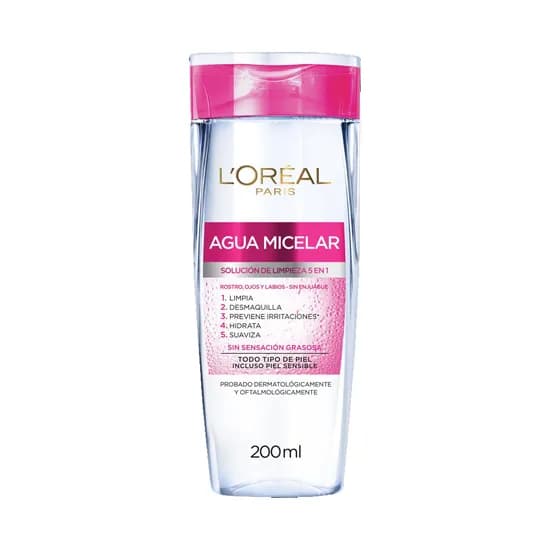 Agua Micelar L'Oréal Paris 5 En 1 200ML
