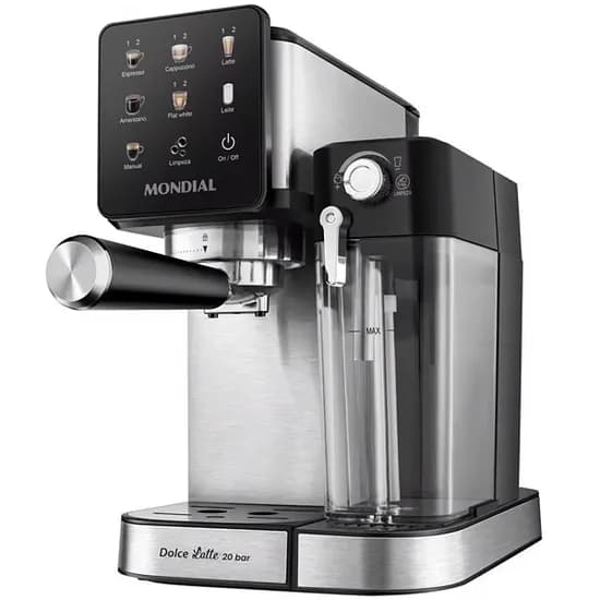 Cafeteira Mondial Dolce Latte C-28-Ecl 1.350 Watts 220V ~ 50/60 HZ - Preta/Prata