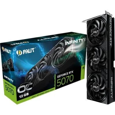 Placa de Vídeo 12GB RTX5070 Palit Infinity 3 Oc NE75070S19K9