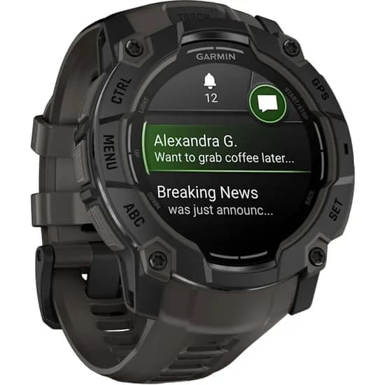 Relógio Smartwatch Garmin Instinct 3 Amoled 50 MM - Black/Charcoal (010-03020-00)