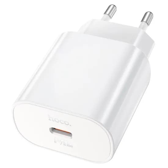 Carregador Hoco N22 25W USB-C Fonte s/Cabo - White