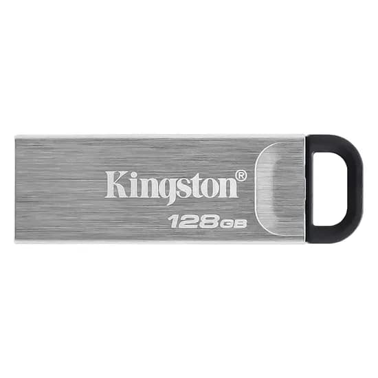 Pendrive Kingston Datatraveler Kyson 128GB USB 3.2 - Prata DTKN/128GB