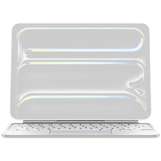 Teclado Apple Magic Keyboard A2975 MWR03LL para iPad Pro de 11" (M5) - Branco (Inglês)