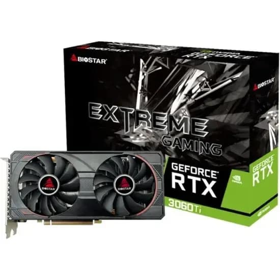 Placa de Vídeo 8GB Exp GF-RTX3060TI Biostar Extreme Gaming