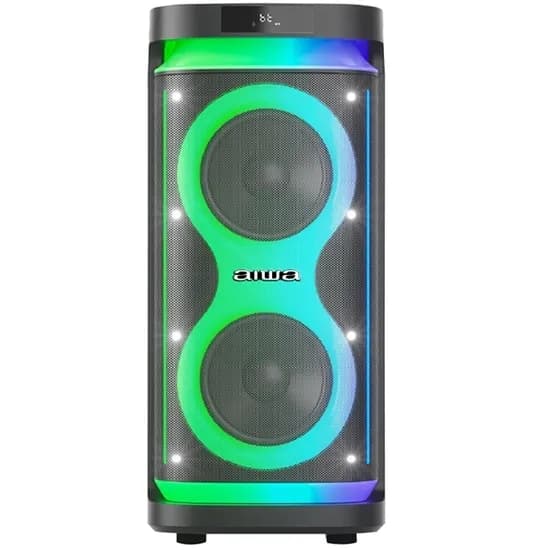 Caixa de Som Aiwa AWPOH5D 2 de 8" 800 Watts P.M.P.O com Bluetooth/USB/FM/ - Preta