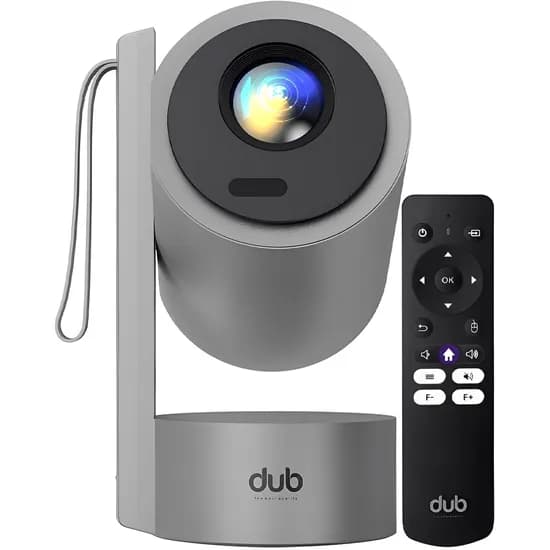 Projetor Portátil Dub Premium DBP4BAT 4000 Lúmens - Cinza