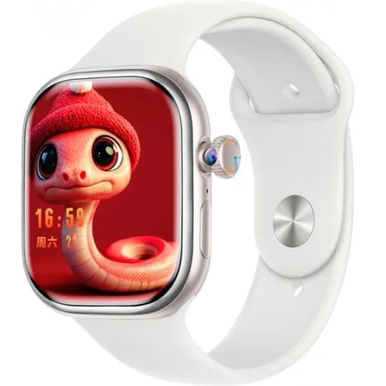 Relogio Inteligente Smartwatch Microwear Watch Ai 11 / 49MM / 5G / Sim Card / Wifi / Bluetooth / Chat GPT / Play Store / Camera / Chamada de Video / Audio / 4 Pulseiras - Cinza