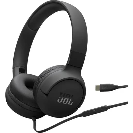 Fone JBL Tune T520C USB-C Black JBLT520CBLKAM