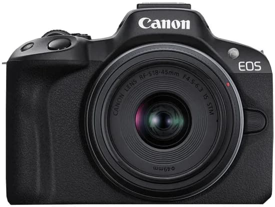 Kit Câmera Digital Canon Eos R50 RF-s 18-45MM F4.5-6.3 Is STM Black