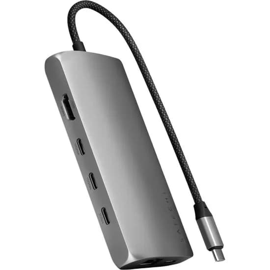 Hub USB-C Satechi ST-P8KEM Multiport Adapter 8K Ethernet V3 - Space Gray
