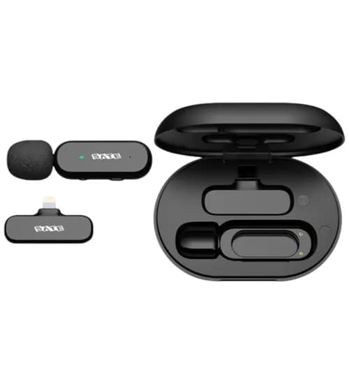 Microfone Sem Fio Satellite A-MK152 Lightning - Preto