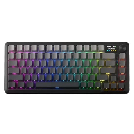 Teclado Gamer Redragon Behemoth Pro K724SPRGB Layout 75% Sem Fio - Preto