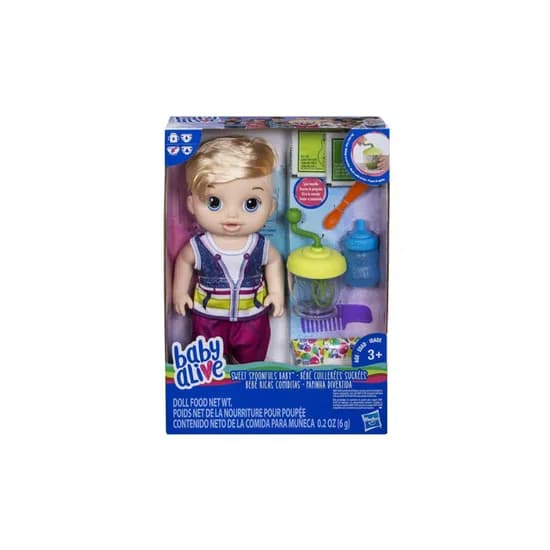 Boneca Hasbro Baby Alive Papinha Divertida Menino Loiro - E0635