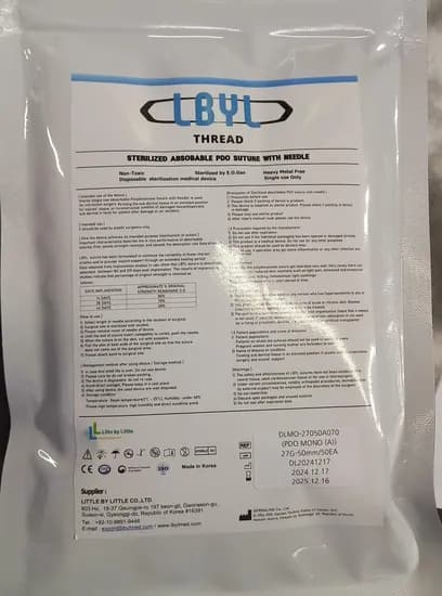 LBYL Cosmeticos Pdo Mono 27G/50MM-50EA Plastico Blanco