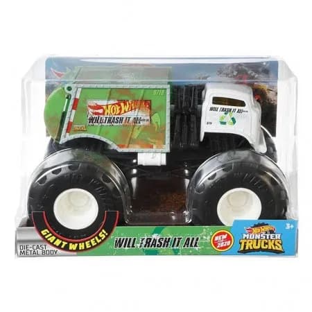 Car Hot Wheels Monster Trucks 1/24 Will Trashitall JDR17