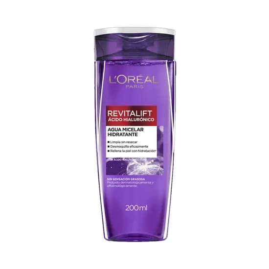 Agua Micelar L'Oréal Paris Hidratante 200ML