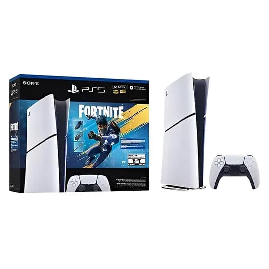 Console Sony Playstation 5 Digital Slim 825 GB - Branco + Fortnite Flowering Chaos Bundle