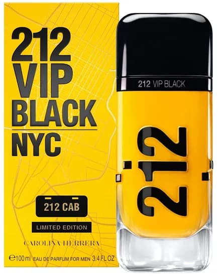 Perfume Carolina Herrera 212 Vip Black 212 Cab Limited Edition Edp 100ML - Masculino