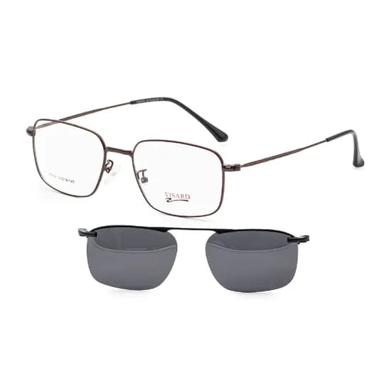 Armação para Óculos de Grau Clip-On Visard L8002 C5 52-18-140MM - Bronze