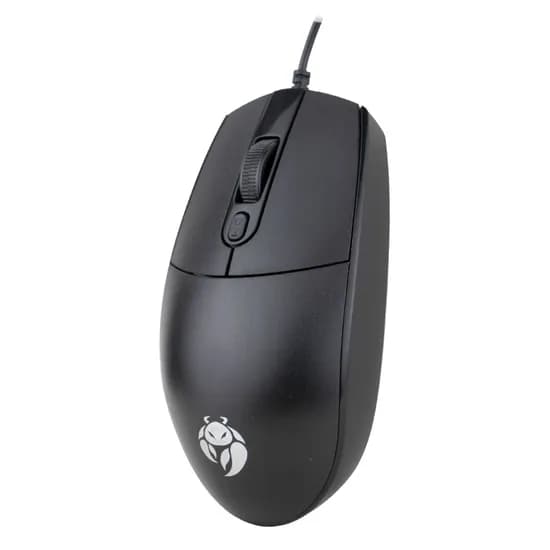 Mouse Krab KBMO16 - com Fio - 1600DPI - 4 Botões - Preto