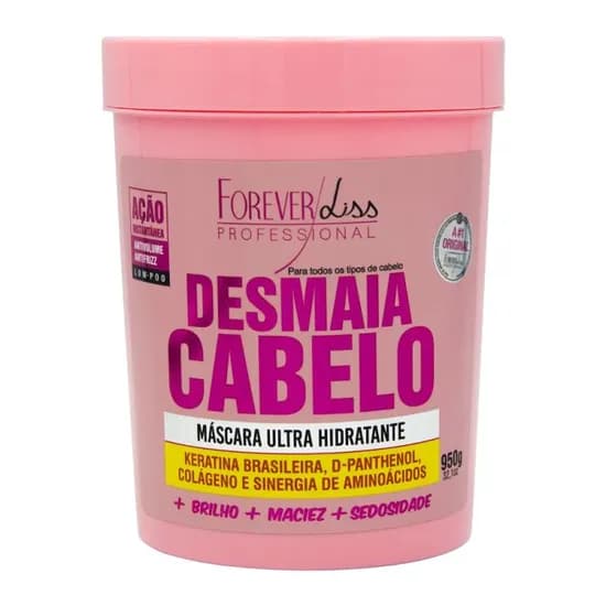 Máscara de Tratamento Forever Liss Desmaia Cabelo 950G