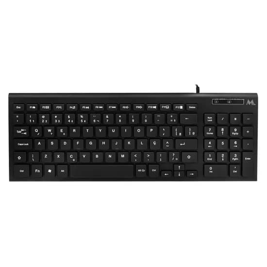 Teclado Mtek KB-8501C USB Português - Preto