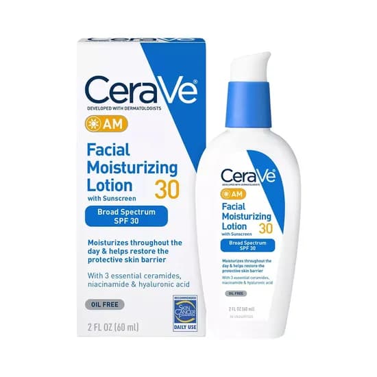 Loción Cerave AM Facial Moisturizing SPF30 60ML