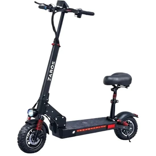 Patinete Elétrico Zaros M4PRO - 800W - 32 KM/H - 10" - com Assento - Preto