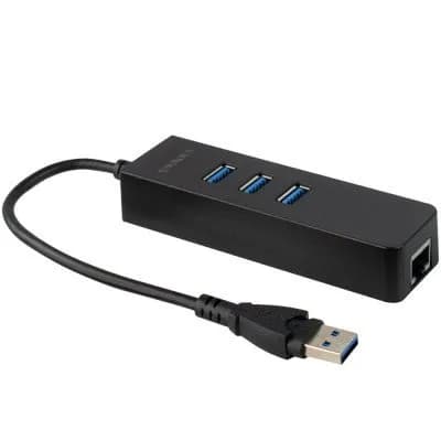 Hub 4P Satellite USB A-HUB41 3 Portas 3.0 Preto