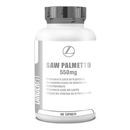 Suplemento Landerfit Saw Palmeto 550MG 100 Cápsulas