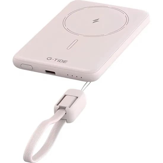 Carregador Port. G-Tide Slim 01 5000MAH Pink Wireless