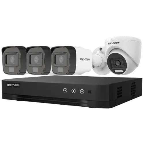 Hikvision Kit DVR 04CH KIT-7204HGHI-4CAM/HL 2.8MM
