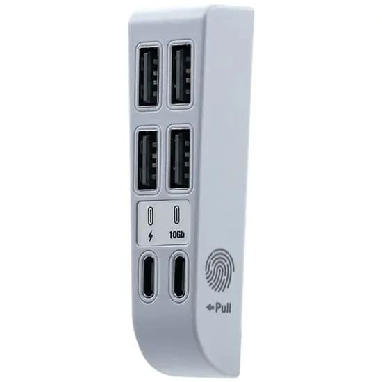 Hub 6 In 1 para PS5 Slim USB 2.0/2 Portas USB 3.1 Tipo C de C