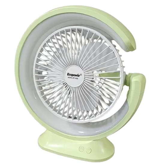 Ventilador Portatil Ecopower EP-V301 5W/5V//Recar- Verde