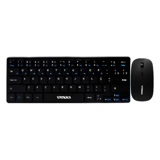 Kit Teclado e Mouse Satellite AK-731 Sem Fio Português - Preto