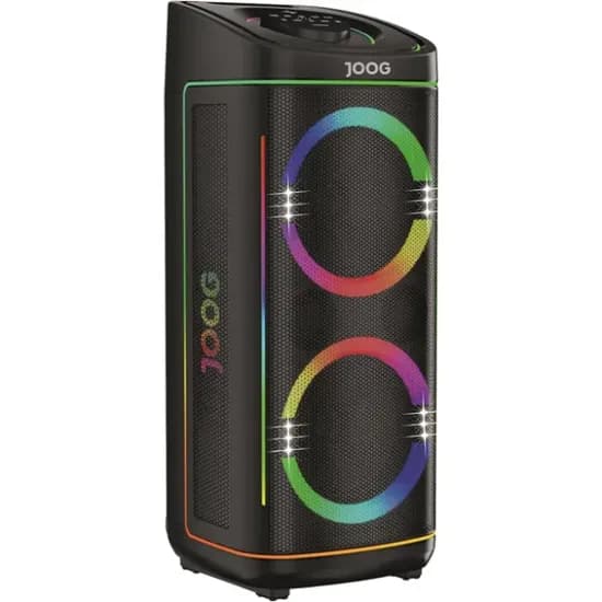 Caixa de Som Speaker Joog Boom 500 Thunder / 500W / 8" / USB / TF / Bluetooth / Karaoke - Preto