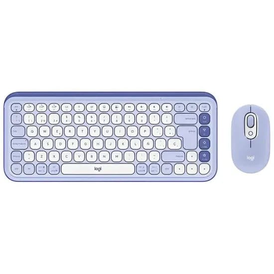 Logitech Teclado + Mouse Pop Icon Combo Esp 920-013054 Purple