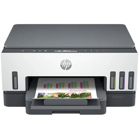 Impressora Jato de Tinta HP Smart Tank 720 6UU46A - Multifuncional - Wi-Fi - USB - Bivolt - Branco