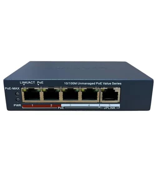 Hikvision Hub Switch 04P 10/100MBPS Poe DS-3E0105P-e/M(C)