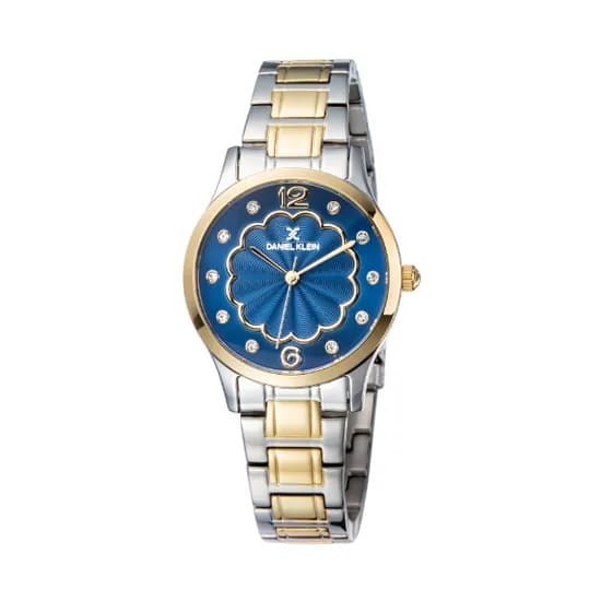 Relógio Analógico Feminino Daniel Klein Premium DK11990-7 - Prata/Dourado