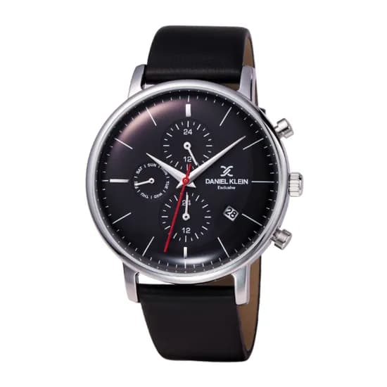 Relógio Analógico Masculino Daniel Klein Exclusive DK12000-1 - Preto/Prata